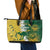 Custom Australia And South Africa Cricket Leather Tote Bag Aussies Proteas Together - Wonder Print Shop