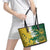 Custom Australia And South Africa Cricket Leather Tote Bag Aussies Proteas Together - Wonder Print Shop