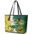 Custom Australia And South Africa Cricket Leather Tote Bag Aussies Proteas Together - Wonder Print Shop