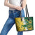 Custom Australia And South Africa Cricket Leather Tote Bag Aussies Proteas Together - Wonder Print Shop