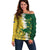 Custom Australia And South Africa Cricket Off Shoulder Sweater Aussies Proteas Together