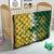 Custom Australia And South Africa Cricket Quilt Aussies Proteas Together