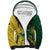 Custom Australia And South Africa Cricket Sherpa Hoodie Aussies Proteas Together