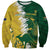 Custom Australia And South Africa Cricket Sweatshirt Aussies Proteas Together