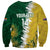 Custom Australia And South Africa Cricket Sweatshirt Aussies Proteas Together