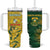 Custom Australia And South Africa Cricket Tumbler With Handle Aussies Proteas Together