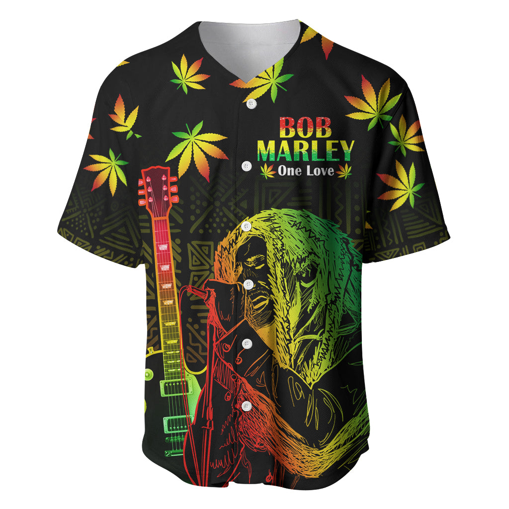 Jamaica Bob Marley Day Baseball Jersey One Love Jamaican Reggae African Pattern