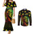 Jamaica Bob Marley Day Couples Matching Mermaid Dress and Long Sleeve Button Shirt One Love Jamaican Reggae African Pattern