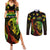 Jamaica Bob Marley Day Couples Matching Summer Maxi Dress and Long Sleeve Button Shirt One Love Jamaican Reggae African Pattern