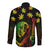 Jamaica Bob Marley Day Long Sleeve Button Shirt One Love Jamaican Reggae African Pattern