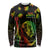 Jamaica Bob Marley Day Long Sleeve Shirt One Love Jamaican Reggae African Pattern