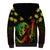 Jamaica Bob Marley Day Sherpa Hoodie One Love Jamaican Reggae African Pattern