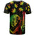 Jamaica Bob Marley Day T Shirt One Love Jamaican Reggae African Pattern