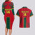 Custom Cameroon Football Couples Matching Long Sleeve Bodycon Dress and Hawaiian Shirt 2024 African Nations Go Champions Lion Style