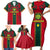 Custom Cameroon Football Family Matching Short Sleeve Bodycon Dress and Hawaiian Shirt 2024 African Nations Go Champions Lion Style