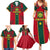 Custom Cameroon Football Family Matching Summer Maxi Dress and Hawaiian Shirt 2024 African Nations Go Champions Lion Style