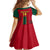 Custom Cameroon Football Kid Short Sleeve Dress 2024 African Nations Go Champions Lion Style