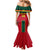 Custom Cameroon Football Mermaid Dress 2024 African Nations Go Champions Lion Style - Wonder Print Shop