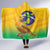 Brasil Volleyball Hooded Blanket Go Champions Canario-da-terra