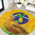 Brasil Volleyball Round Carpet Go Champions Canario-da-terra - Wonder Print Shop