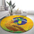 Brasil Volleyball Round Carpet Go Champions Canario-da-terra - Wonder Print Shop