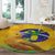 Brasil Volleyball Round Carpet Go Champions Canario-da-terra - Wonder Print Shop