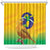 Brasil Volleyball Shower Curtain Go Champions Canario-da-terra - Wonder Print Shop