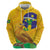 Brasil Volleyball Zip Hoodie Go Champions Canario-da-terra - Wonder Print Shop