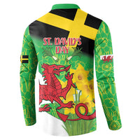 Wales Saint David's Day Button Sweatshirt Welsh Dragon Dydd Gwyl Dewi Hapus!