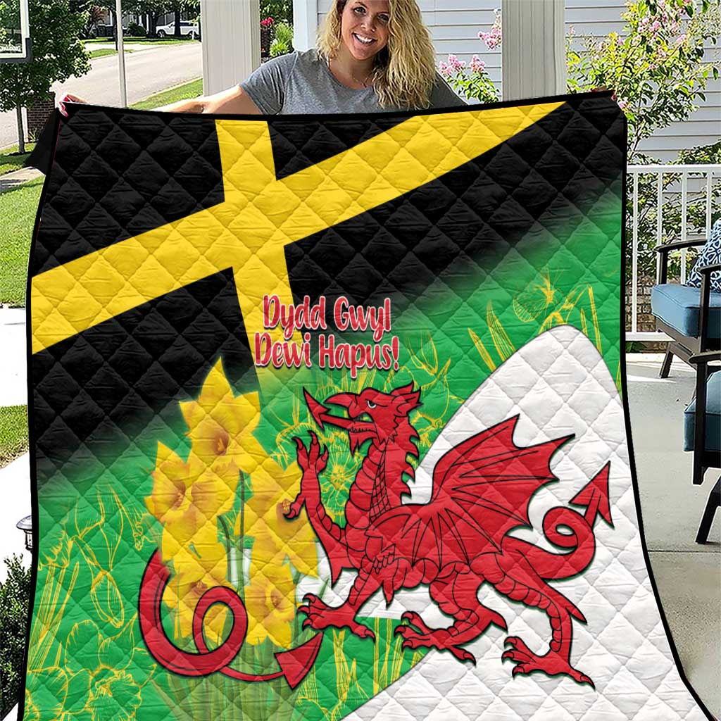 Wales Saint David's Day Quilt Welsh Dragon Dydd Gwyl Dewi Hapus!