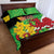 Wales Saint David's Day Quilt Bed Set Welsh Dragon Dydd Gwyl Dewi Hapus!