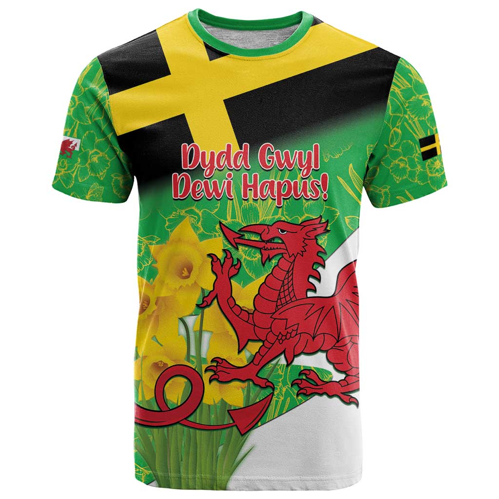 Wales Saint David's Day T Shirt Welsh Dragon Dydd Gwyl Dewi Hapus!