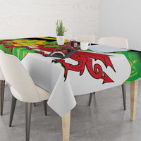 Wales Saint David's Day Tablecloth Welsh Dragon Dydd Gwyl Dewi Hapus!