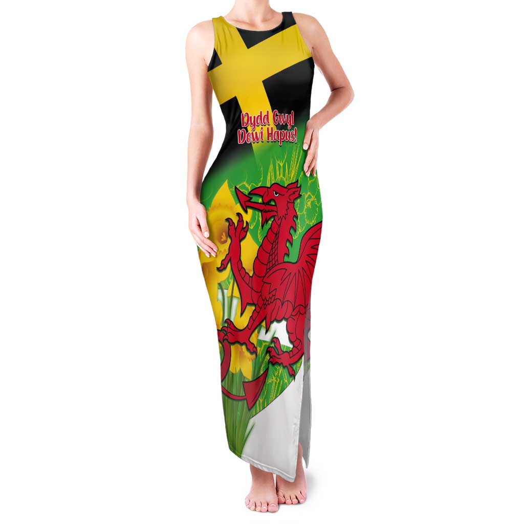 Wales Saint David's Day Tank Maxi Dress Welsh Dragon Dydd Gwyl Dewi Hapus!