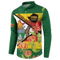 Zimbabwe Independence Day Button Sweatshirt Happy 45 Years Of Independence