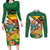 Zimbabwe Independence Day Couples Matching Long Sleeve Bodycon Dress and Long Sleeve Button Shirt Happy 45 Years Of Independence