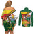 Zimbabwe Independence Day Couples Matching Off Shoulder Short Dress and Long Sleeve Button Shirt Happy 45 Years Of Independence