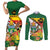 Zimbabwe Independence Day Couples Matching Short Sleeve Bodycon Dress and Long Sleeve Button Shirt Happy 45 Years Of Independence