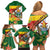 Zimbabwe Independence Day Family Matching Off Shoulder Short Dress and Hawaiian Shirt Happy 45 Years Of Independence