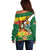 Zimbabwe Independence Day Off Shoulder Sweater Happy 45 Years Of Independence