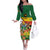 Zimbabwe Independence Day Off The Shoulder Long Sleeve Dress Happy 45 Years Of Independence