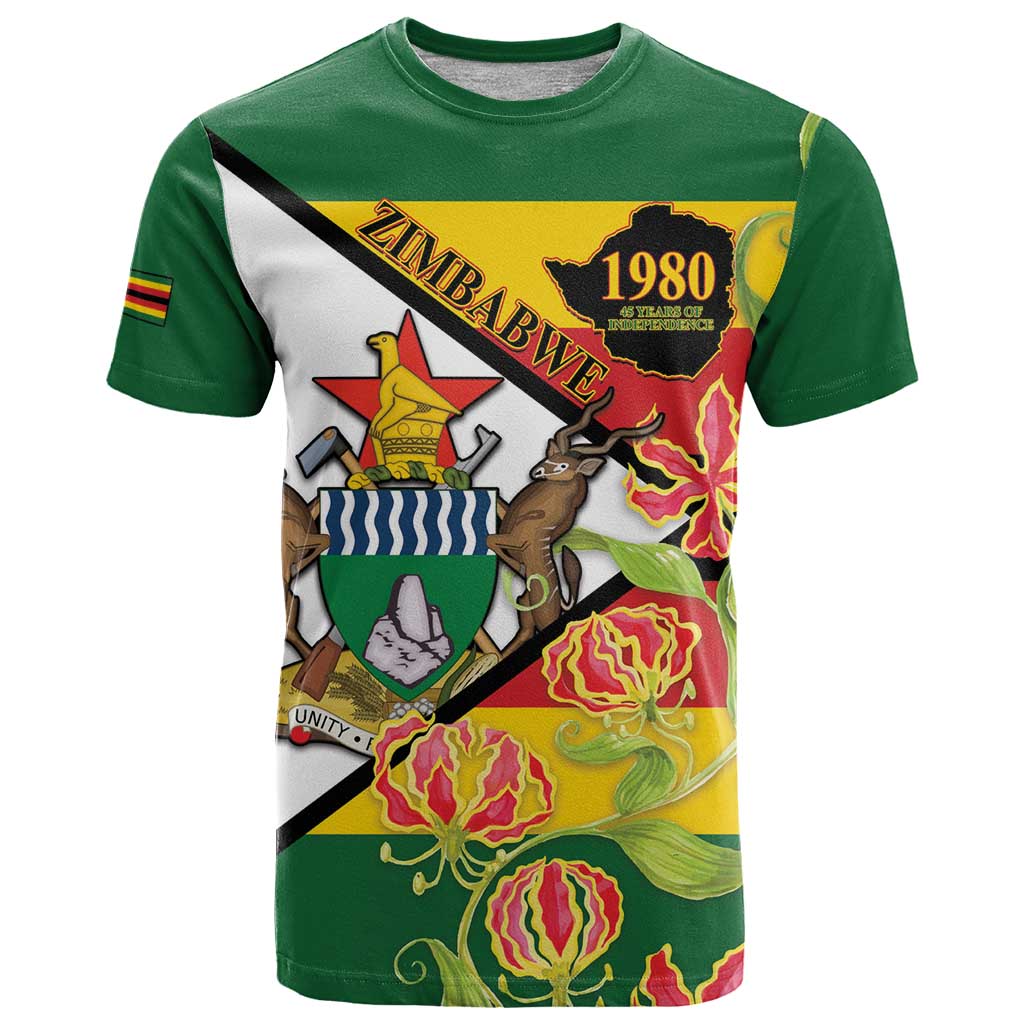 Zimbabwe Independence Day T Shirt Happy 45 Years Of Independence