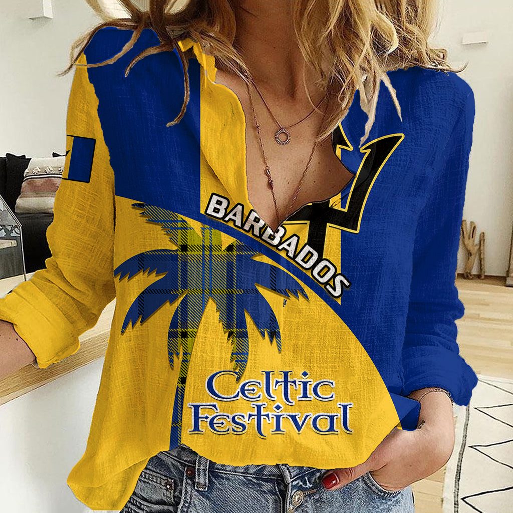 Barbados 2023 Women Casual Shirt Celtic Festival Special Version - Wonder Print Shop