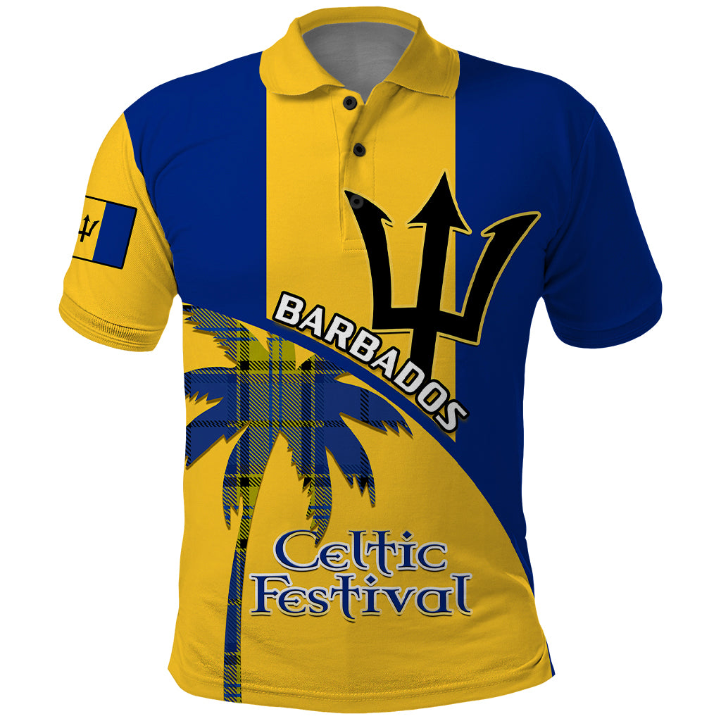 Custom Barbados Polo Shirt 2023 Celtic Festival Special Version - Wonder Print Shop