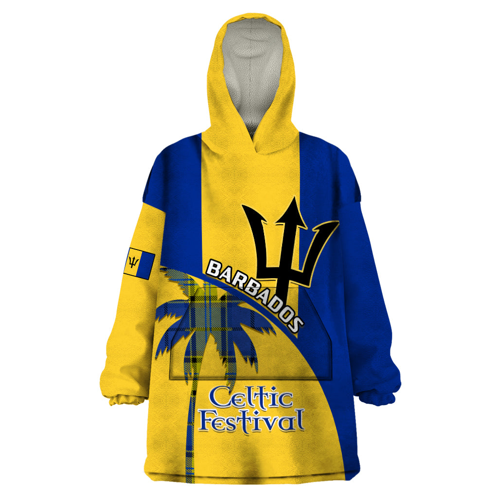 Personalised Barbados 2023 Wearable Blanket Hoodie Celtic Festival Special Version - Wonder Print Shop