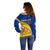 Barbados Off Shoulder Sweater Barbadian Coat Of Arms - Wonder Print Shop