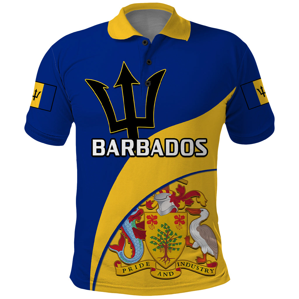 Barbados Polo Shirt Barbadian Coat Of Arms - Wonder Print Shop