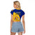 Barbados Raglan Cropped T Shirt Barbadian Coat Of Arms - Wonder Print Shop