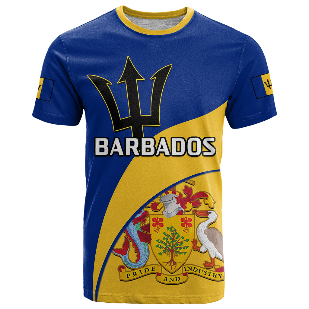 Barbados T Shirt Barbadian Coat Of Arms - Wonder Print Shop