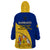 Barbados Wearable Blanket Hoodie Barbadian Coat Of Arms - Wonder Print Shop